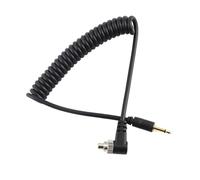 Retractable 1meter Camera Flashing Syncing Cord PC To 2.5mm Extended Coiled Wire Durability PVC Port Portable Accessory Spring Coiled Syncing Cord