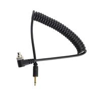 Retractable 1meter Camera Flashing Syncing Cord PC To 2.5mm Extended Coiled Wire Durability PVC Port Portable Accessory Durability PVC Accessory Cable