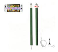 Retractable 2-in-1 Stylus Pen for Nintendo Switch 2&1, Dual Tips Aluminum Touch Pen for Switch OLED Lite & All iOS Android Touch Devices, Passive No Charge Game Stylus (Sage Green)