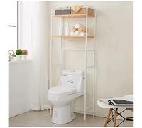 Retractable 3-Tier Toilet Shelf Space-Saving Floor-Standing Bathroom Non-Slip Corner Commode Rack for Efficient Upper Storage Solutions