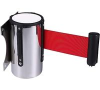 Retractable 5M Queue Barrier Belt Stainless Steel Red Hotels Restaurants Crowd Control
