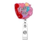 Retractable ABS Badge Holder with Metal Pocket Clip Glittering Sequins Badges Holder for Nurse Doctor Business Staff Retractable Badge Roll