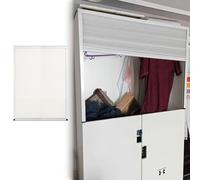 Retractable Accordion Door for Wardrobe, Cabinet, Cupboard, Pleated Folding Screen, Roll Up Closet Door, 19.7-28.3 in Tall
