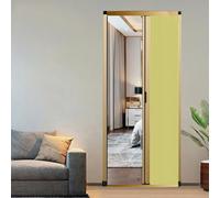 Retractable Accordion Door Room Divider84in Blackout Concertina Folding Door for Bedroom Patio Closet OfficeEasy InstallationAvailable in White Yellow Blue90in x 8in