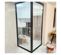Retractable Accordion Door with Clear Acrylic Panel, Waterproof and Durable, Ideal for Washrooms, Closets, and Hallways