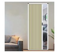 Retractable Accordion Door with Handle, Cellular Fabric Room Divider for Bedroom, Bathroom, Kitchen, and Office