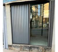 Retractable Accordion Screen Door for Exterior, Sliding Folding Security Gate with Aluminum Frame, Multifold Lockable Door for Storeroom