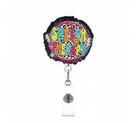 Retractable Acrylic Badge Holder with Metal Clip for Nurse Doctor Student Teacher Office Worker Retractable Badge Holder for Healthcare