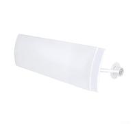 Retractable Air Conditioner Deflector 58-104cm, Adjustable AC Vent Cover Anti Direct Blowing, White Plastic Wind Baffle for Home Cooling