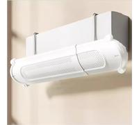 Retractable Air Conditioner Deflector, Adjustable Anti Direct Blowing Windshield Air Conditioning Baffles, Wind Direction Telescopic Air-con Deflectors for Home/Office (Color : White)