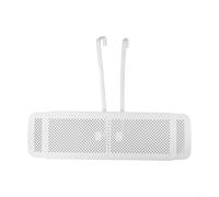 Retractable Air Deflector for Wall Vents - Adjustable AC Baffle 56-90cm White PP Material Anti Direct Blow Windshield Guide(Cotton filter)