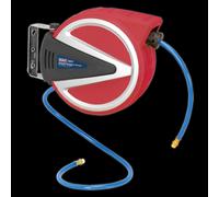 Sealey SA812 Retractable Air Hose Reel 12M Ø6.5Mm Id - Pu Hose