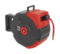 Retractable Air Hose Reel 15m Ø12.5mm ID - Sealey SA94 New