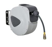 Retractable Air Hose Reel 15M+ 140Cm Hose Diameter 3/ 8" 9.5mm, Hose Connector 1/ 4" Bsp, Wall Mount Auto Rewind Hose- Reel
