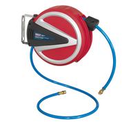 Retractable Air Hose Reel 6.5m Ø6.5mm ID - PU Hose - Sealey SA811 New
