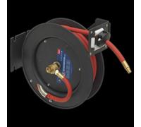 8m Retractable Rubber Air Hose with Steel Reel 10mm ID