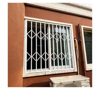 Retractable Aluminium Alloy Vertical Window Guard Anti-Theft Safety Bar for Home Security & Pet Protection (31x64''/79x162.6cm) -& Easy to Install