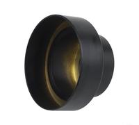 Retractable and thickened shower head decorative cover with copper material, adjustable height from 0 to 23mm, designed for durability and smooth bathroom integration (Black)