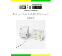 Retractable Anti-Theft Security Cable with 3M Adhesive Mount - Pull Box Lock for Retail Display & Merchandise Protection (Pick Quantity) (5)