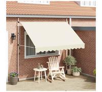 Manual Retractable Awning 180 g / m² Polyester with PU Coated Sun Shade vidaXL