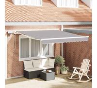 Retractable Awning Burgundy 300x250cm Powder-Coated Aluminium Polyester LED