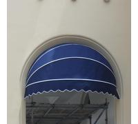 Retractable Awning Dome Canopy, Foldable Hemispherical Window Door Awning for Rain Sun Protection