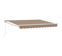 Retractable Awning Door Canopy Garden Patio Awning Fabric and Aluminium vidaXL