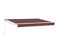Retractable Awning Door Canopy Garden Patio Awning Fabric and Aluminium vidaXL
