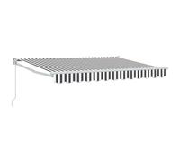 Retractable Awning Door Canopy Garden Patio Awning Fabric and Aluminium vidaXL