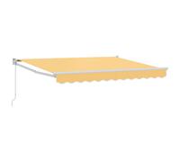 Retractable Awning Door Canopy Garden Patio Awning Fabric and Aluminium vidaXL