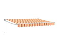 Retractable Awning Door Canopy Garden Patio Awning Fabric and Aluminium vidaXL