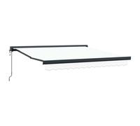 Retractable Awning Fabric&Aluminium Patio Awning Retractable Canopy vidaXL