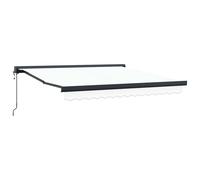 Retractable Awning Fabric&Aluminium Patio Awning Retractable Canopy vidaXL