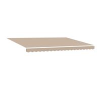 vidaXL Retractable Awning Manual Beige 450 x 300 cm Fabric and Steel