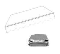 Retractable Awning Fabric for Outdoor Use Sun Shade Canopy 300x250/400x350/500x350cm White UVResistant Material Perfect for Patios and Gardens 250x200cm Option Available