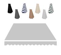 Retractable Awning Fabric Replacement 2.0m5m Waterproof Outdoor Canopy for Patio BalconyLight Grey 400x200cm Durable Sunshade Material