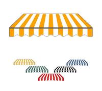 Retractable Awning Fabric Replacement 300x200cm (Yellow 18x10ft/5.5x3.0m) for Balcony Terrace and Window Display -Awning Cover for Outdoor Use