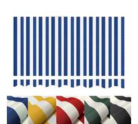 Retractable Awning Fabric Replacement 6.5'x5' - Water-Resistant Blue Stripe Canopy Cover for Door & Window Sunshade Ideal 10x6.5ft/3x2m Outdoor Shade ution