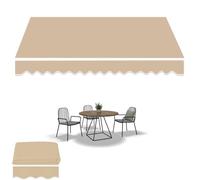 Retractable Awning Fabric Replacement for Patio Sunshade Shelter Canvas - Cover for Yard, Deck, Outdoor, Garden