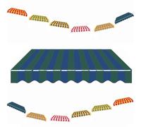Retractable Awning Fabric Replacement - Outdoor Sunshade Canopy Cover for Doors & Windows Fits 8'x7' 11.5'x10' 12'x10' 13'x8' Heavy-Duty Blue Canvas (3x1.5m/10x5ft)