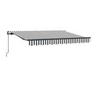 vidaXL Retractable Awning Anthracite 250 x 200 cm Fabric