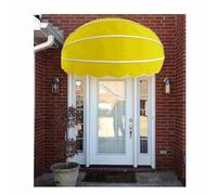 Retractable Awning Fixed Outdoor Canopy with Galvanized Foldable Frame Anti-uv Water Proof Windproof,Canvas Dome Awning，Various Sizes and Colors, Cust