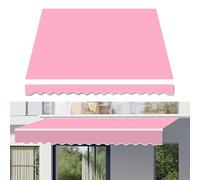 Retractable Awning for Patio, Waterproof Sunshade, UV Protection, 100% Polyester, Various Sizes, 300g, Canopy Cover (Size: 4.9 x 3m, Color: Pink)