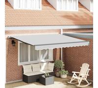 vidaXL Awning Frame Manual Anthracite 3 x 2.5 m Aluminium