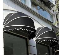 Retractable Awning - French Curved Dome Canopy for Windows and Doors, Foldable Design for Sun and Rain Protection, Ideal for Patios and Entries