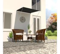 vidaXL Retractable Awning 100x150 cm Yellow and White HOT