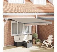 Retractable Awning Manual Beige 350 x 250 cm Fabric