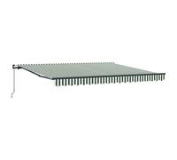 Retractable Awning Manual Polyester and Steel Outdoor Shade Solution vidaXL