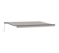 Retractable Awning Manual Polyester and Steel Outdoor Shade Solution vidaXL