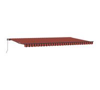 Retractable Awning Manual Polyester and Steel Outdoor Shade Solution vidaXL